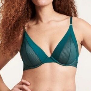 ThirdLove Shadow Stripe Plunge Bra 38E